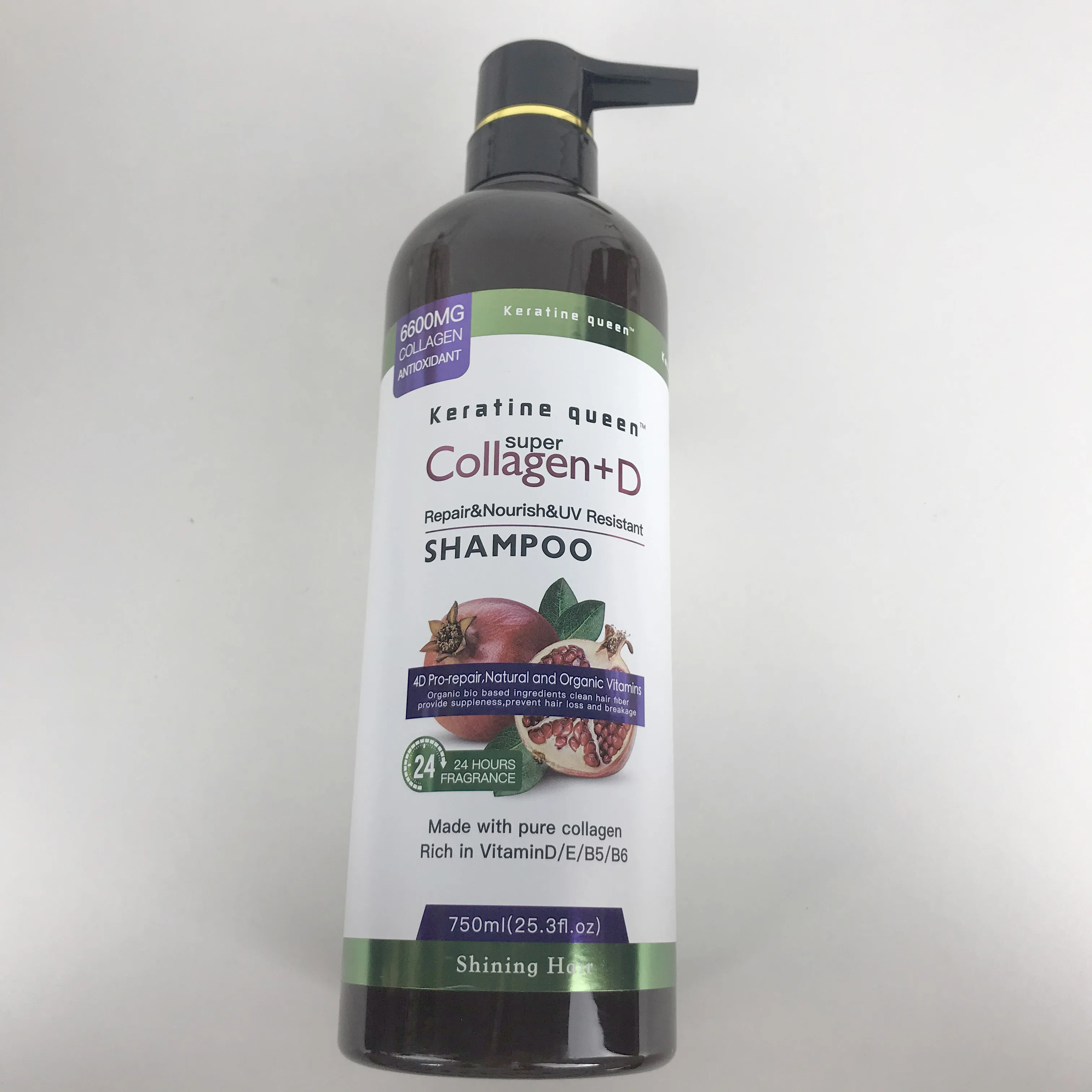 Factory direct sale is worth buying durable protein-free sulfate transparent long hair styling red pomegranate shampoo