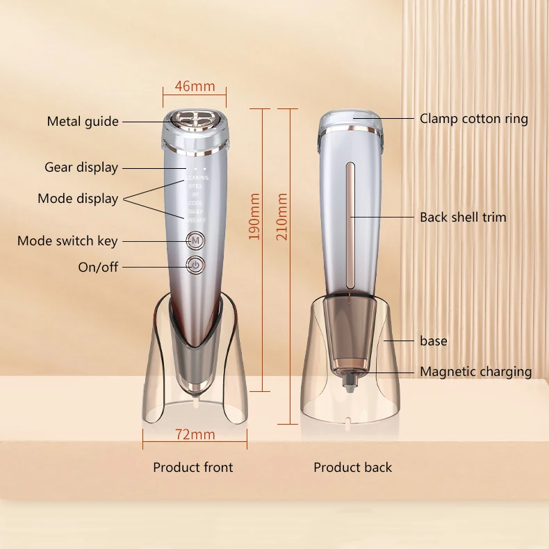 2024 Portable RF Beauty Instrument Facial Skin Care Anti-Aging Device Multi-Functional RF EMS LED Home Use Facial Beauty Device