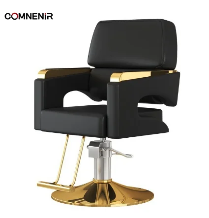 Factory wholesale luxury barber chair hair salon special lift can be put down hair chair net red hair salon stool cutting chair