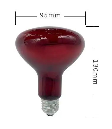 
Infrared Bulb 100W ES Red Lamp E27 Base for Healthcare and Bodycare 