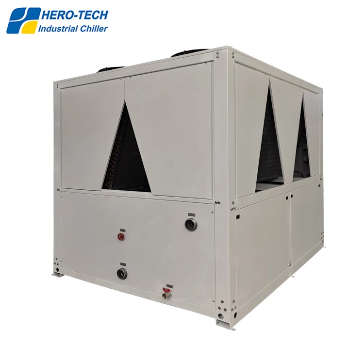 50hp low consumption CE standard air cooled 150kw cooling capacity water chiller