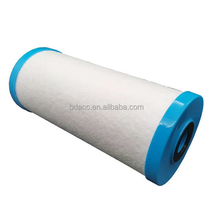 Taste and odor removal big blue PP sediment composite granular carbon filter cartridges for water treatment