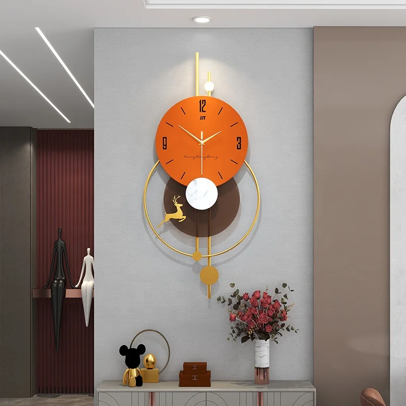 Wholesale European Abstract Simplicity Light Luxury Creative Fashion Wall Clock for Living Room