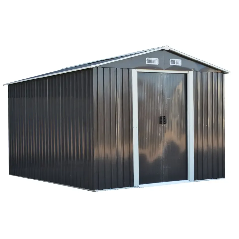 4*10ft  Shed houses custom outdoor metal steel frame tool storage garden sheds with lock