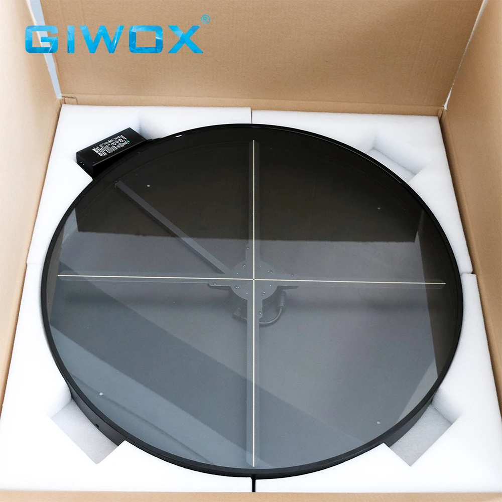 Giwox Best Seller  Outdoor Waterproof 75W 3D Hologram Led Advertising Fan Projector With Speaker 1080*1080 High Resolution Fan