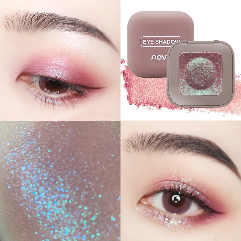 Best 12 colors cute portable single glitter eye shadow powder makeup palette wholesale with mirror