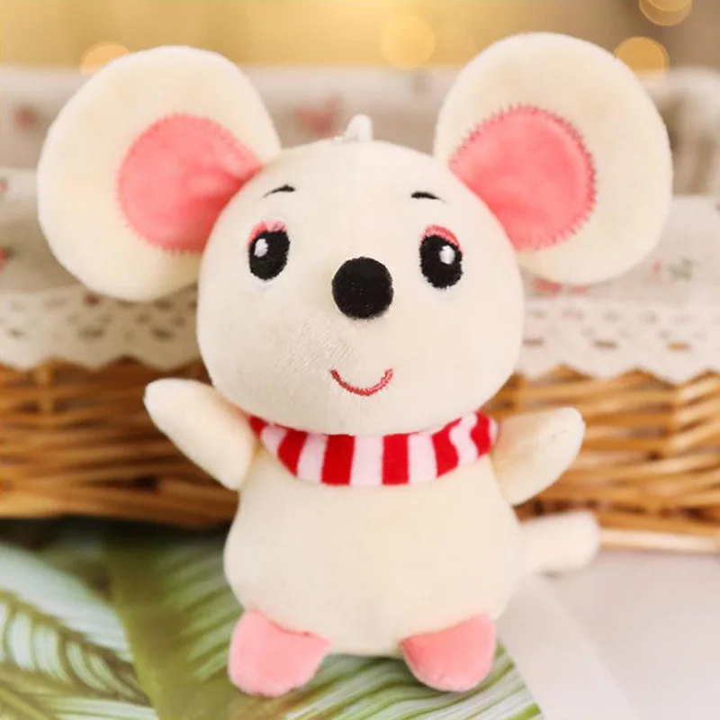 
2020 Creative Kids and Girls Gifts Mouse Plush Toys Animal Stuffed Soft Toys Mini Mouse Key Chain Decoration 