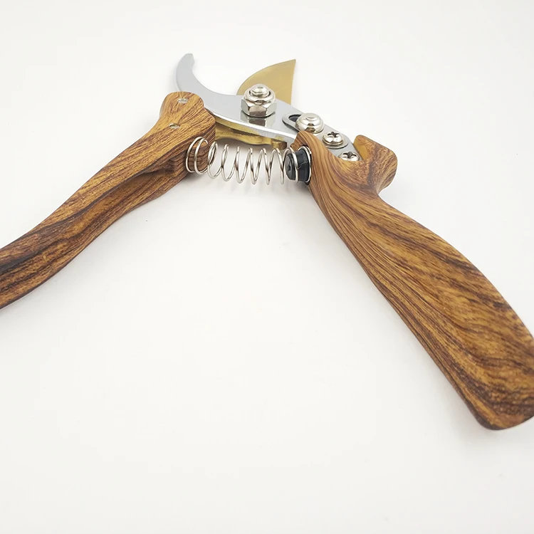 non-stick garden trimming scissors garden pruning secateurs with rust proof blades