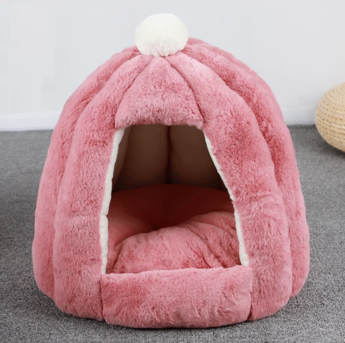 
Comfortable Pet bed igloo cat house triangle dog bed 
