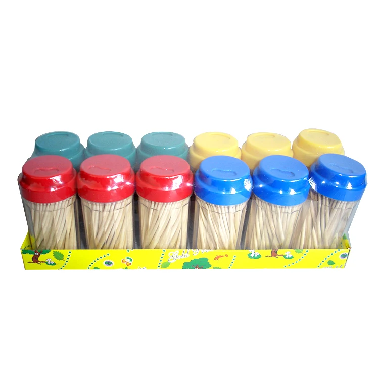 Custom Packaging Logo A Grade 2.2mm  Wooden Toothpicks For Fruit