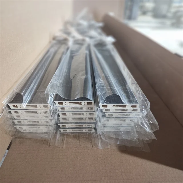 Waterproof high-quality decorative moulding profile PVC wall panel accessories skirting border line