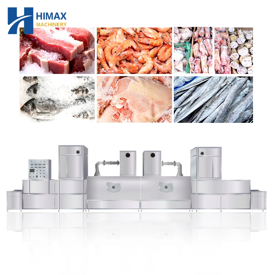 Fully automatic energy-saving frozen meat microwave thawing machine continuous tunnel microwave thawing equipment