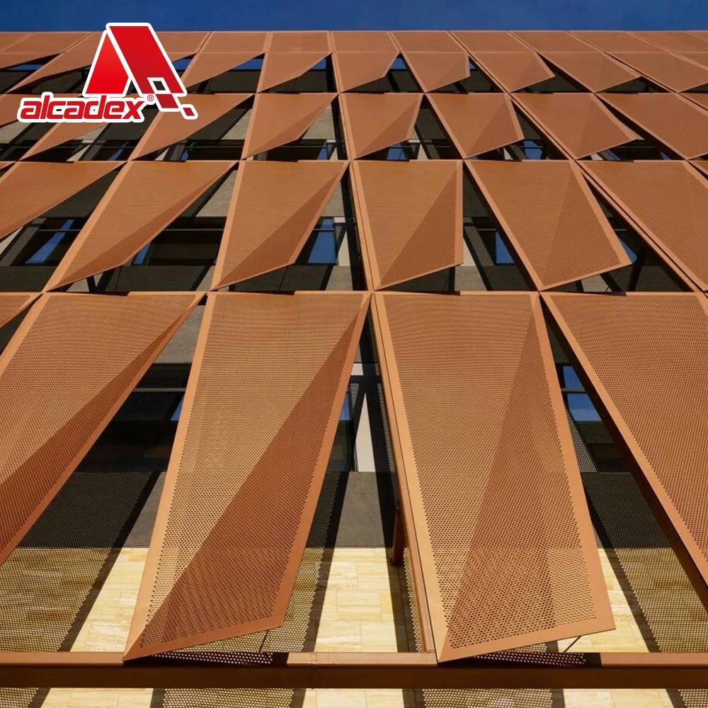 Customized 3D Pattern High Quality Aluminum Facade Panel Wall Cladding Exterior Building Decorative Solid Aluminium Panels