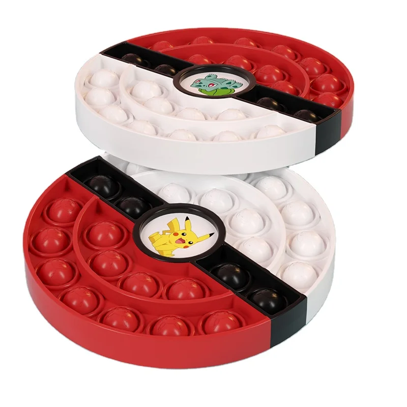 Лося Санта Клаус Поппер Развивающие игрушки для Покемон, радуга цвет снеговик Непоседа игрушки Рождественская серия плюс игрушка пуш-поп покемон