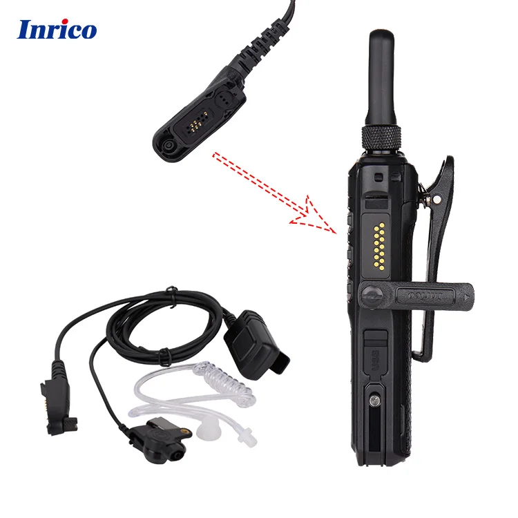 Низкая цена EPM T60 PTT наушники гарнитура иди и болтай walkie talkie “иди и наушники для inrico t520/t620 двухстороннее радио (1600550829357)