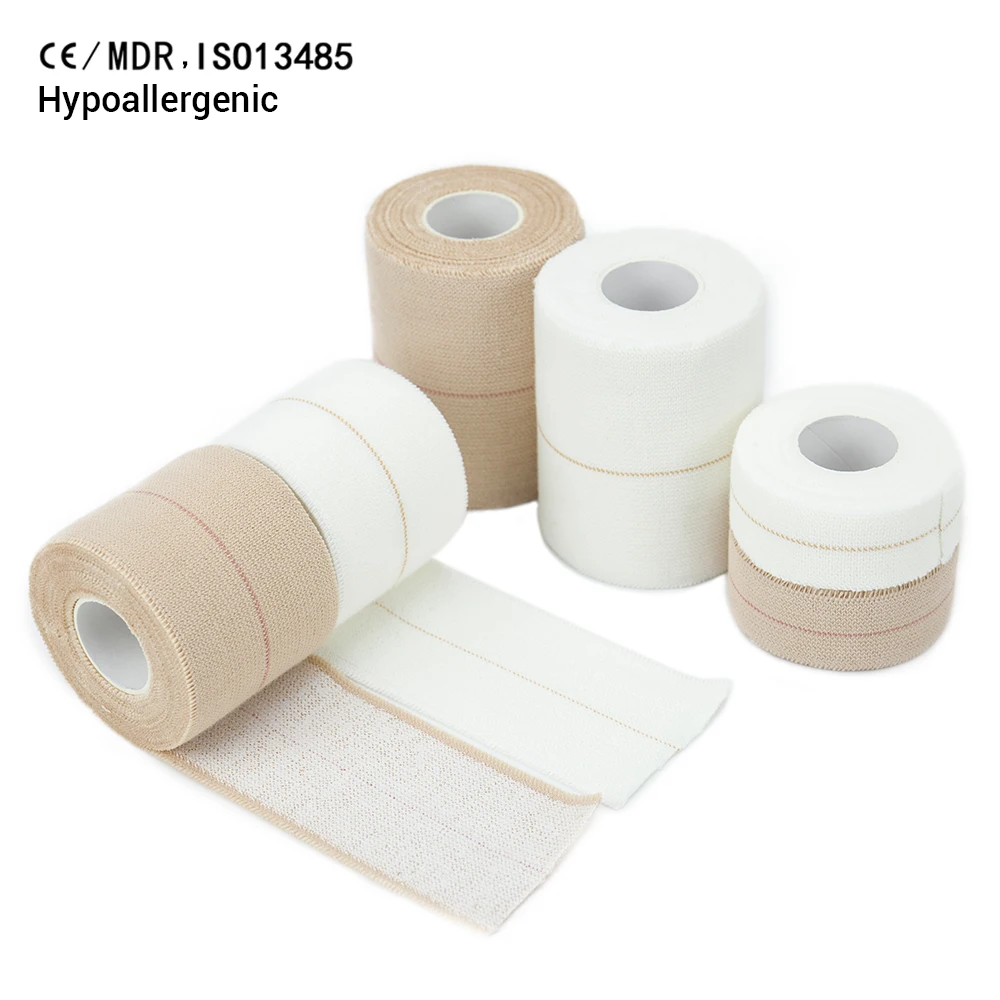 2025 Athmedic Sport Elastic Cotton White Rugby Horse EAB Tape Eab Stretch Tape Elastic Adhesive Bandage