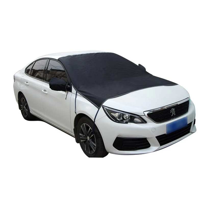 Waterproof Car Winter Summer Front Windshield Snow Shield Sunshade Cover Half Garage Cover