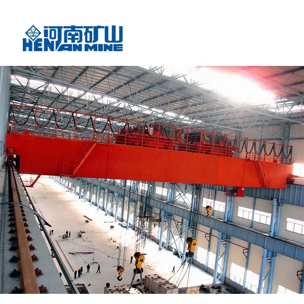 450/80 ton heavy duty QD double beam overhead crane for special cargo lifting