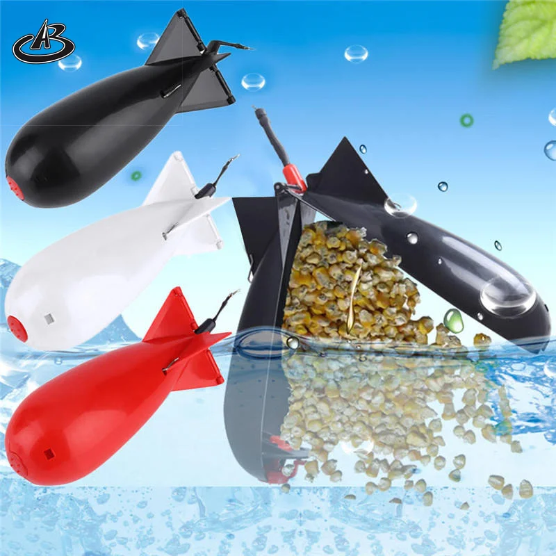 Carp Fishing Tackle Feeder rocket style bait thrower gear deep water Automatic quick load cage Tackle Tool Accessories