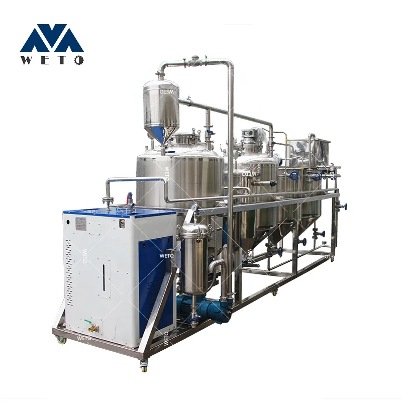 10-100 ton per day Oil refinery machine cooking oil refining machine with complete specifications for sale