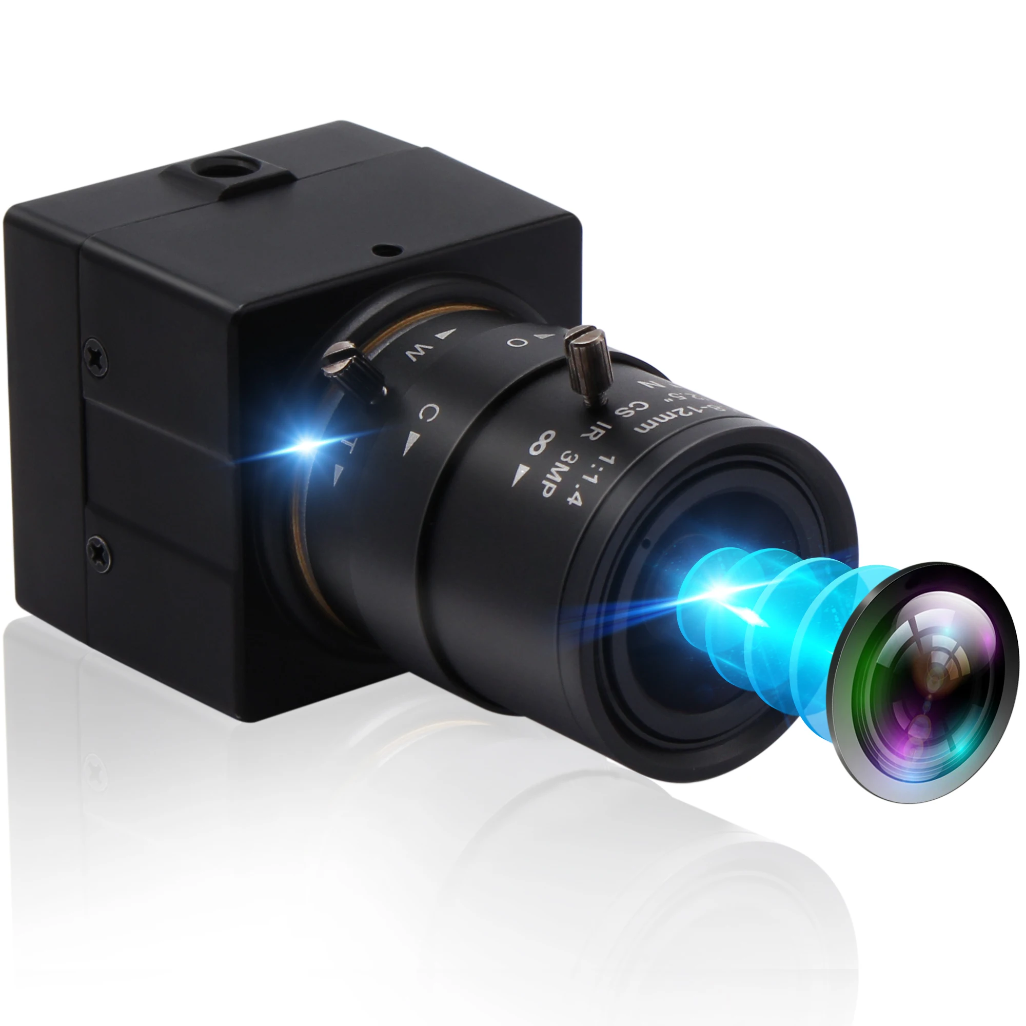 Мини HD веб-камера ELP IMX415 с датчиком UVC и драйвером Профессиональная USB-камера 4K вариофокальным объективом 2