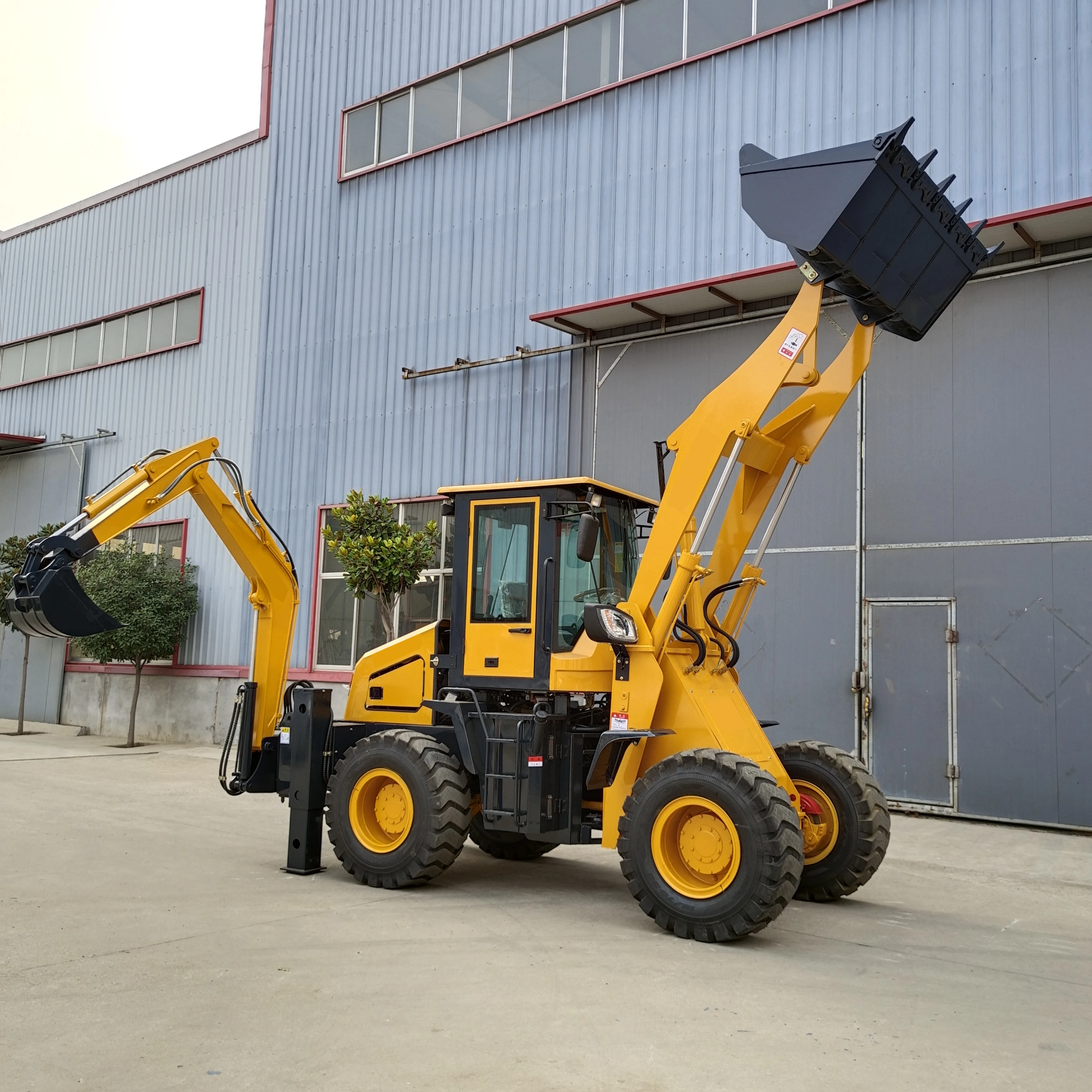 High quality Chinese Backhoe Loaders, Wheel Backhoe Loader in Hot Sale/