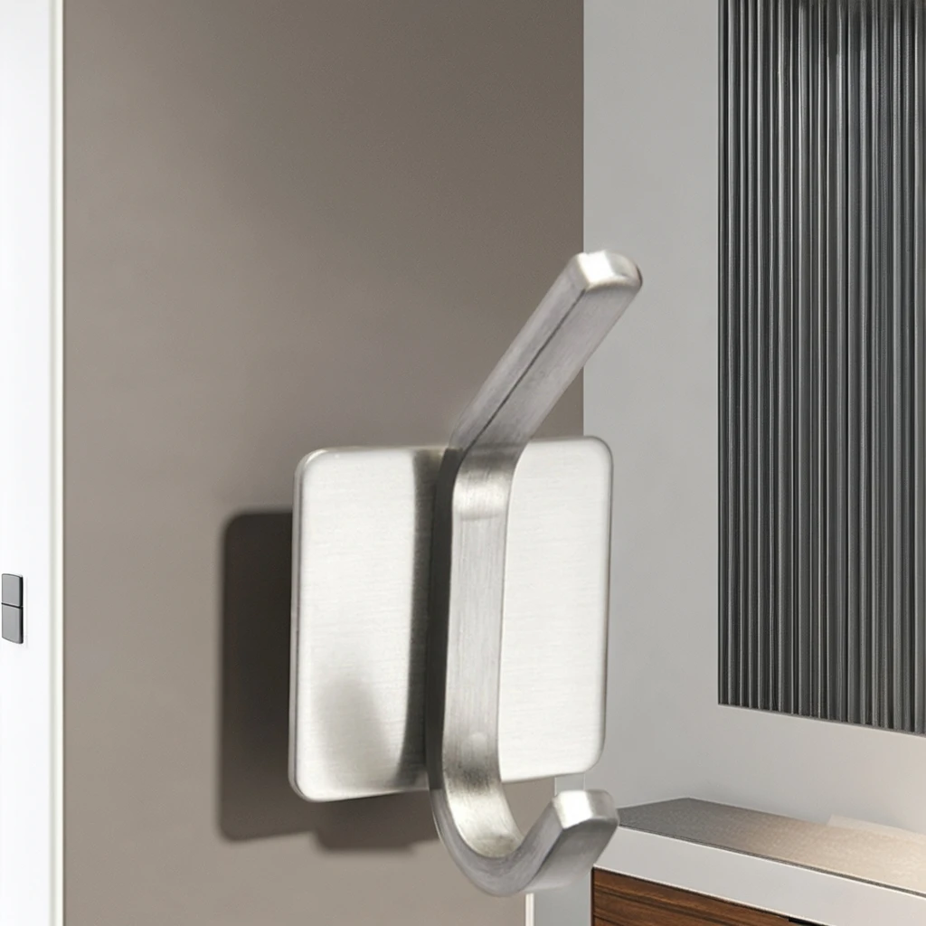 Factory Wholesale High Quality Strong Heavy Duty Stainless Steel Metal Cloth Hanging Hook for Home Bathroom Kitchen