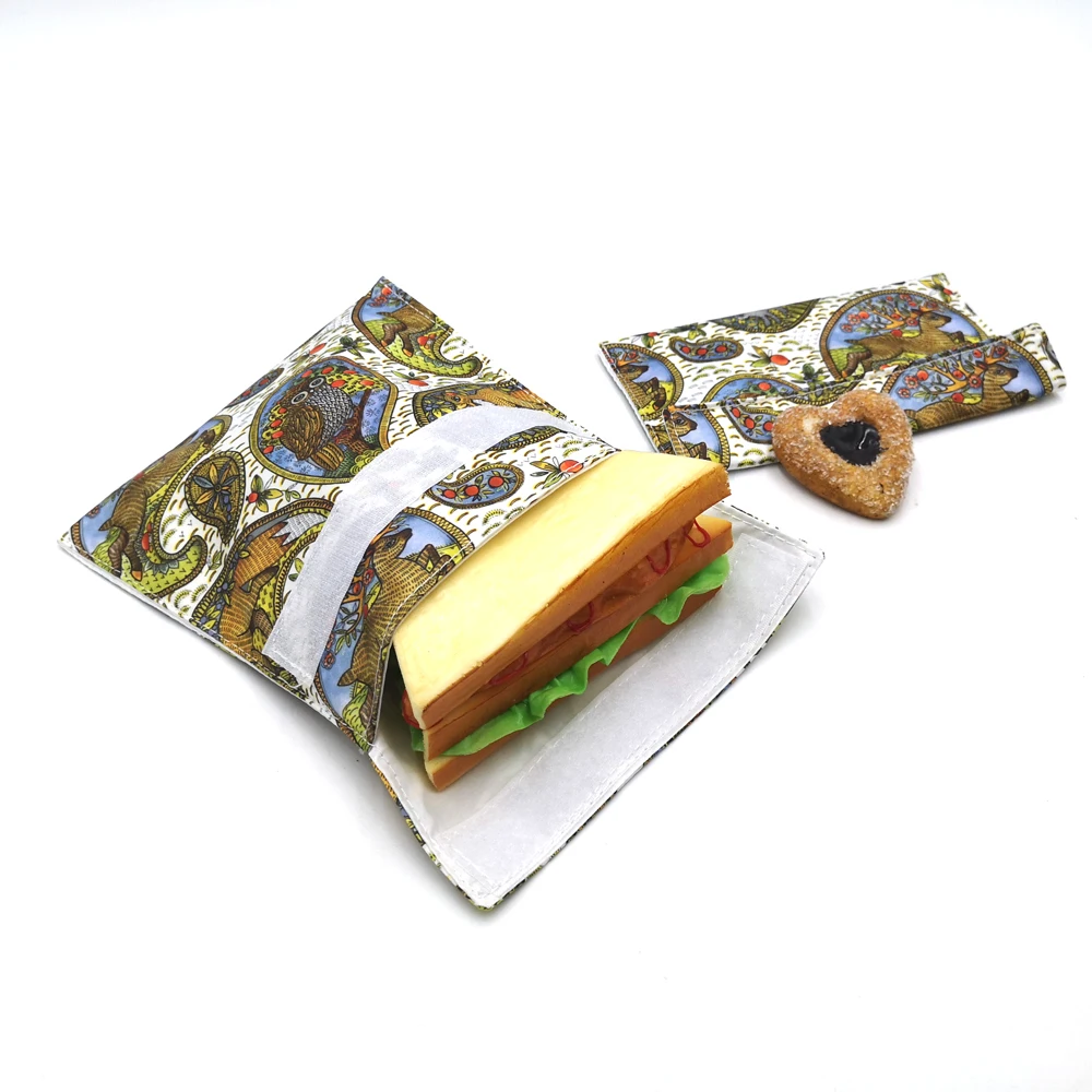 Non-woven Pouch Bag, Reusable Food Spout Pouch, Sandwich Snack Bag