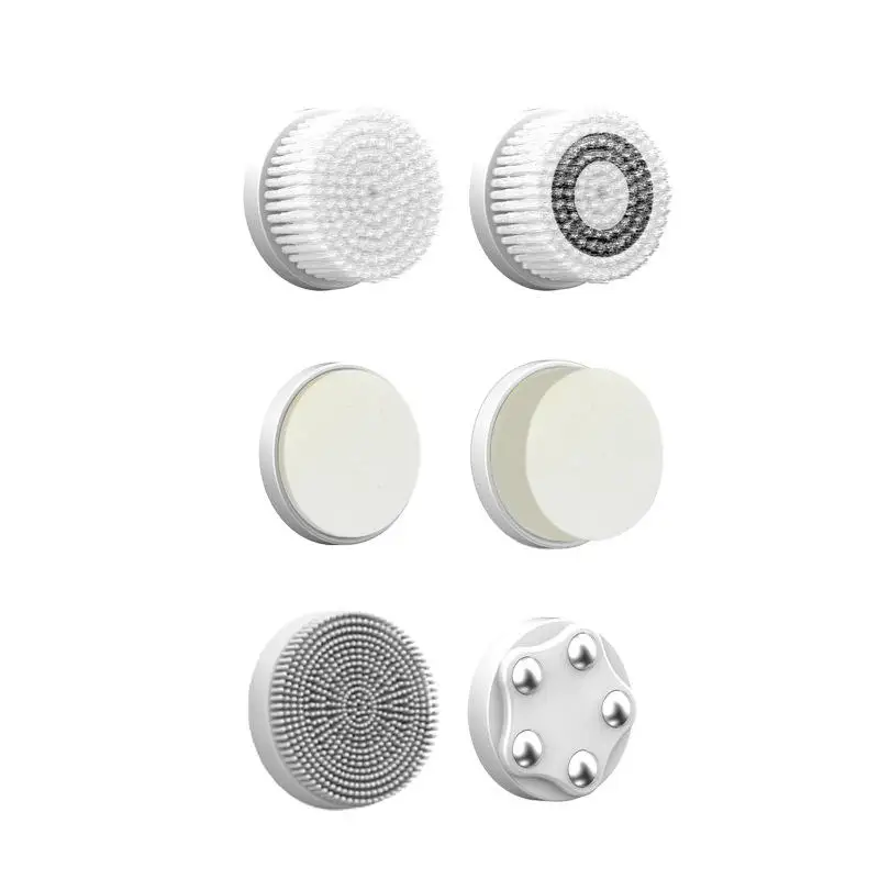 Factory Price Electric Facial Cleansing Brush Silicone Rotating Face Brush Deep Cleaning Skin Peeling Cleanser