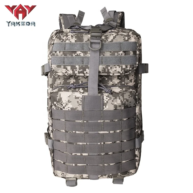 YAKEDA Outdoor Waterproof Training Rucksack Bag MOLLE Camping Backpack Mochila Tactical Backpack Hiking ACU Tactico Backpack