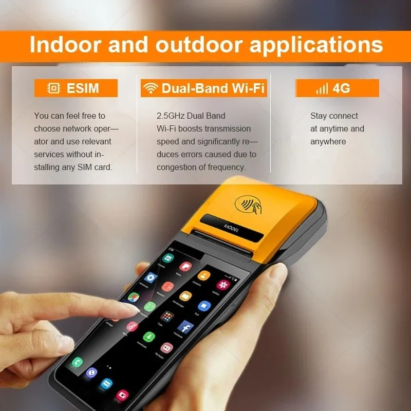 Cheap Price Retail Cash Payment Tablet Online Ordering Point of Sale All in One Mobile Wireless Android Handheld Pos System