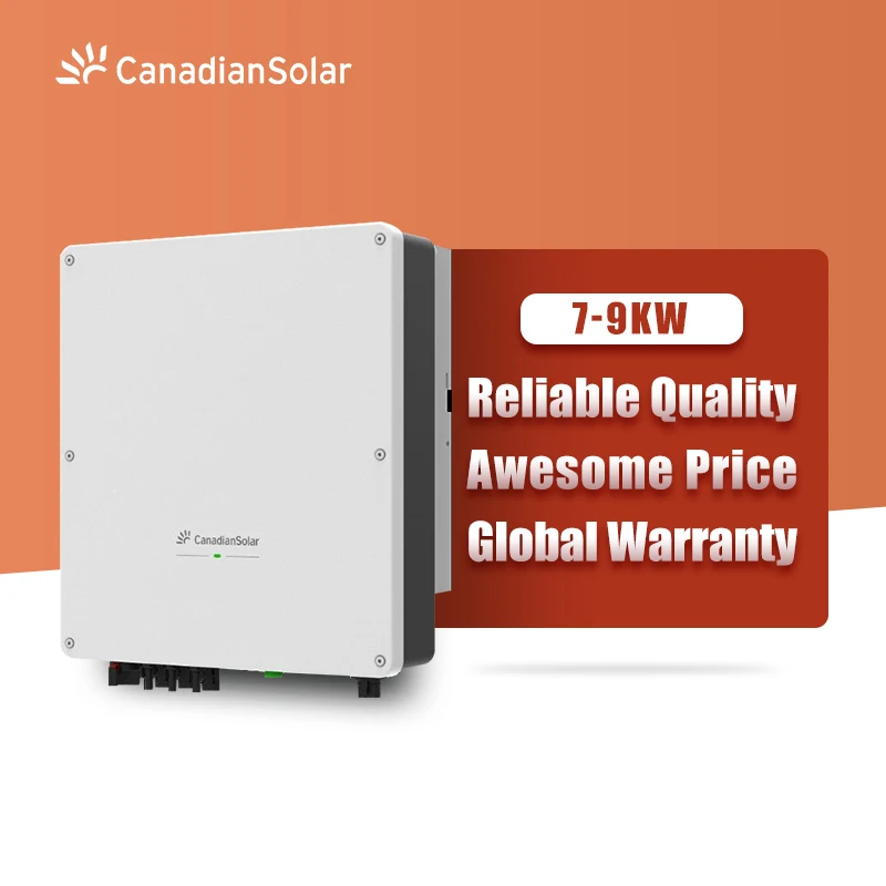 Canadian solar 7kw 8kw 9kw 10 kw solar inverter on off grid hybrid 110vdc to 230vac inverter portable solar inverter