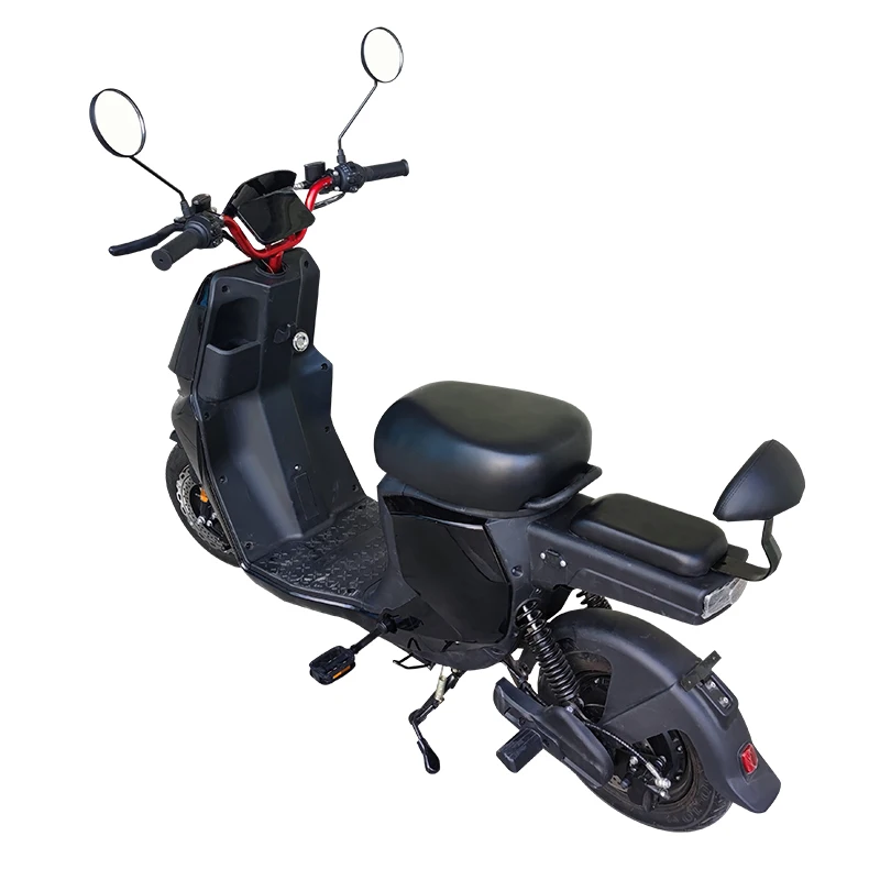 Carbon-free Electric Bike to Beat the Traffic: 14-inch Wheels, Double Seats, and Powerful 800W Motor