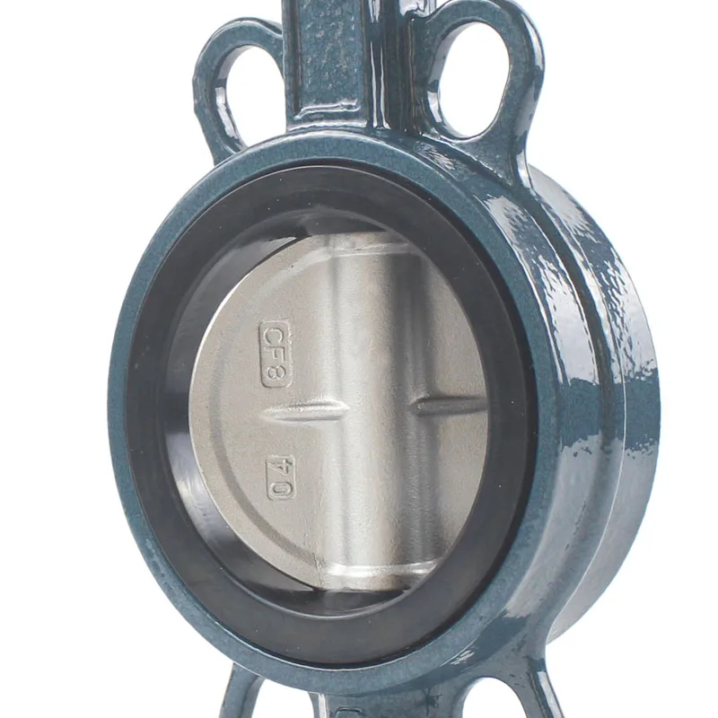 China Manual Steam Turbine Chemical Turbine Carbon Steel Disc Rubber Soft Seal 4 Inch Clamp Butterfly Valve