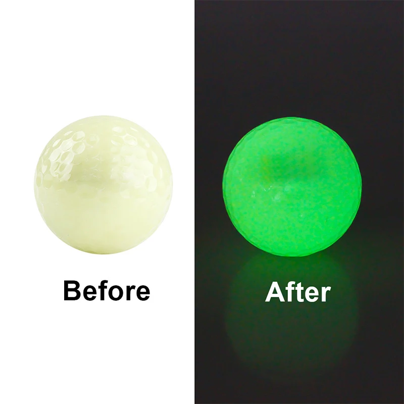 6pcs Golf Ball flashlight set with Box Glow Golf Ball Practice Ball at Night Gifts
