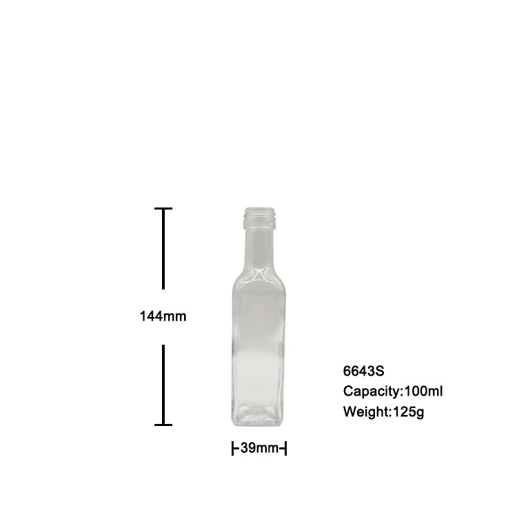 empty 100 ml marasca bulk brown olive oil glass bottles for olive oil Favored by customers
