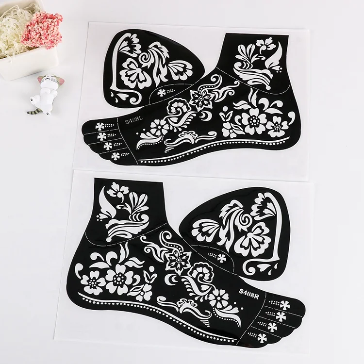 2022 2023 tattoo template spray painting hands/feet Tattoo Stencils custom stencil