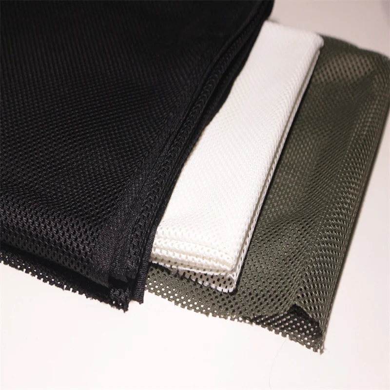 M3/ROOSO 100% polyester 250gsm high strength mesh grid poly warp knit net  fabric for backpack lining