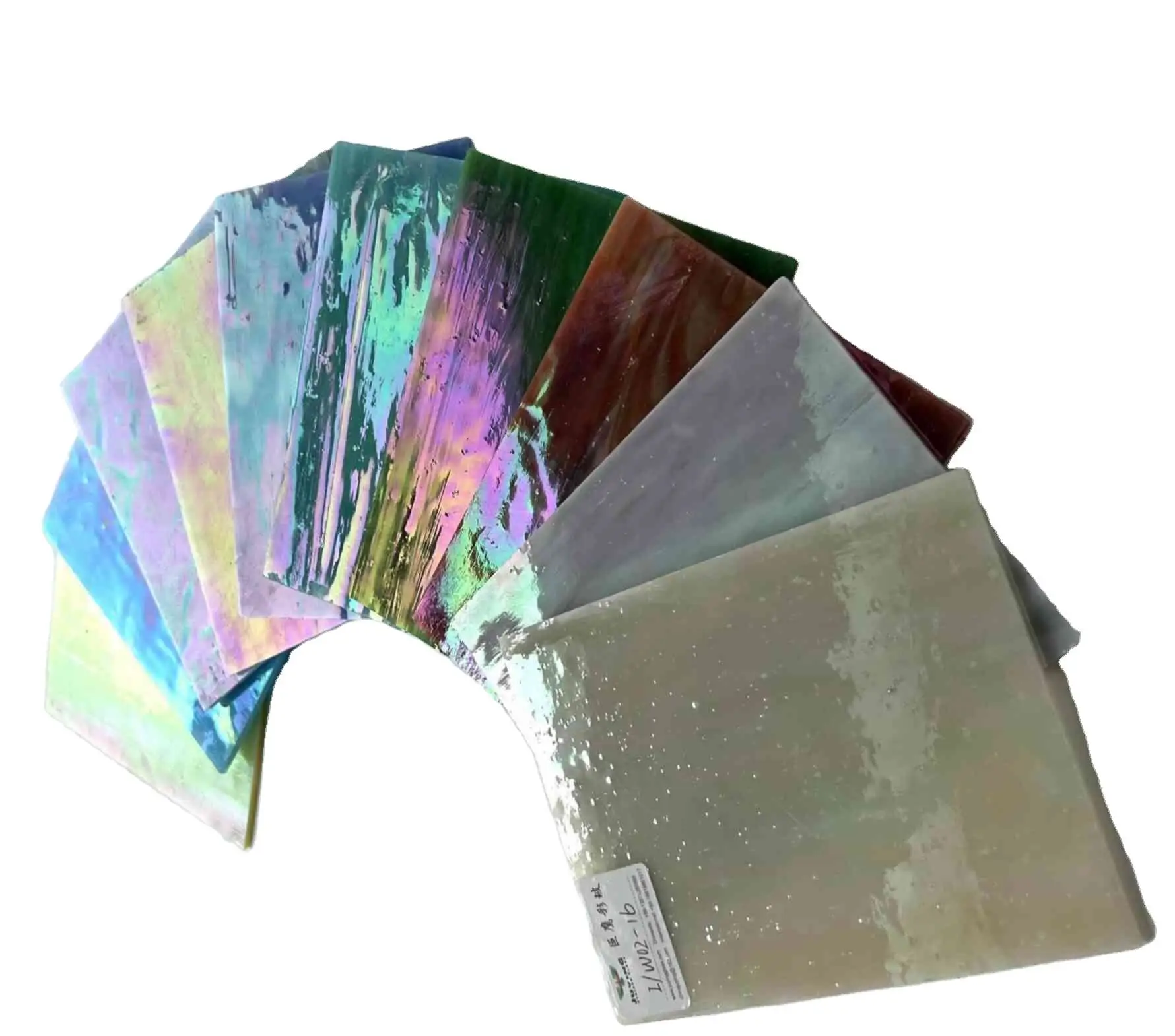 Wholesale Stained Glass Fine Quality Iridescent Stained colorful Glass Sheet 3mm for Hobby