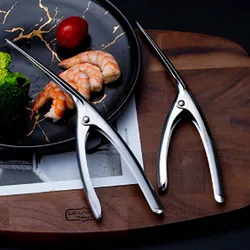 304 stainless steel shrimp peeler Household kitchen gadgets shrimp peeling tongs shrimp opener Crayfish shelling artifact