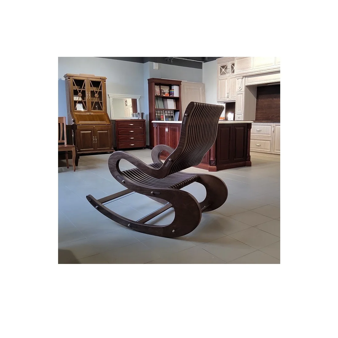 Luxury SHERRINGFORD Modern style comphortable Rocking chair Plywood furniture Living room Snag