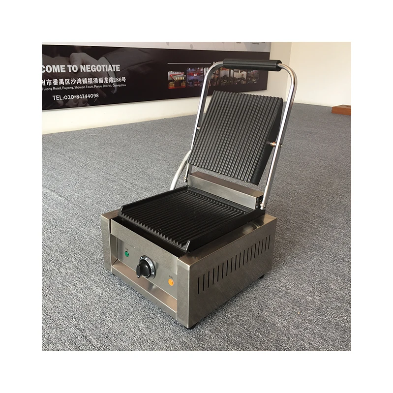 Commercial Electric Steak Grill Machine 1800W Griddle Household Flat Plate Griddle Barbecue Machine Sandwich Panini Grill