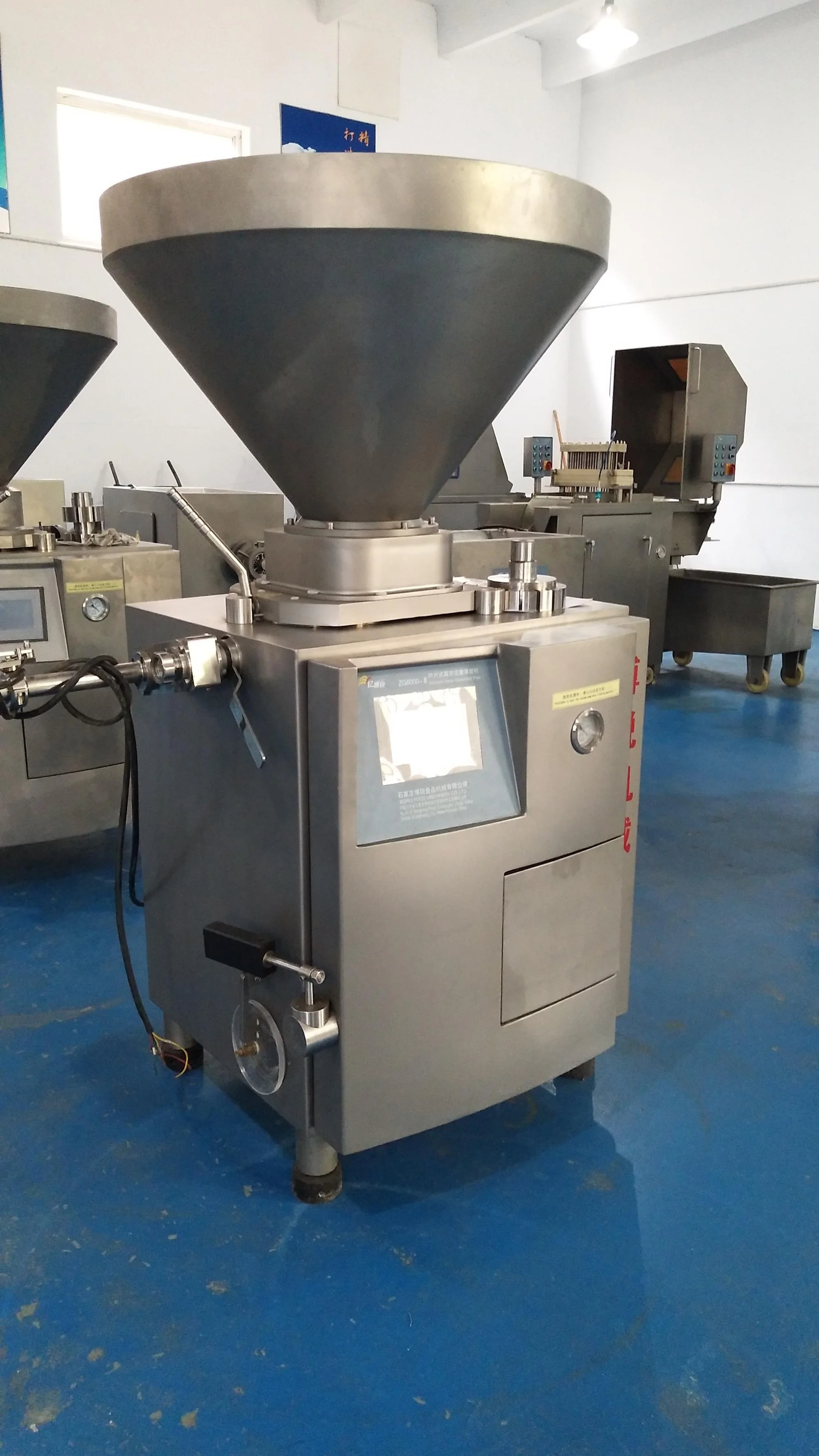 Automatic Rapid ZG6000 Vacuum Vane-quantified sausage filler for making Chorizo sausage