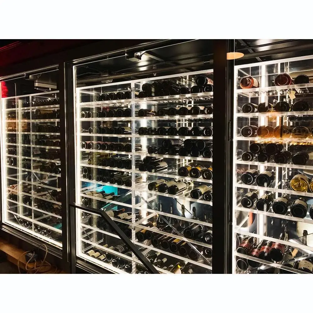 A&C Wall Mounted Acrylic Light Wine Racks