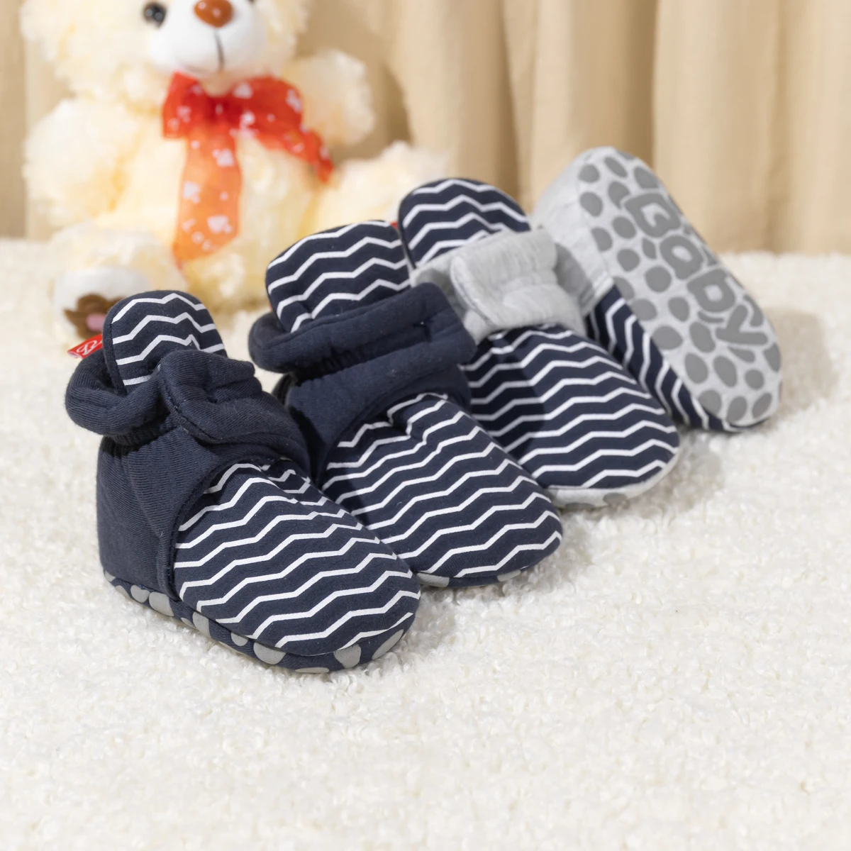 CuddleStep Cozy Warmth Baby Bootie Socks Premium Infant Shoes With Thermal Comfort Baby Socks Shoes
