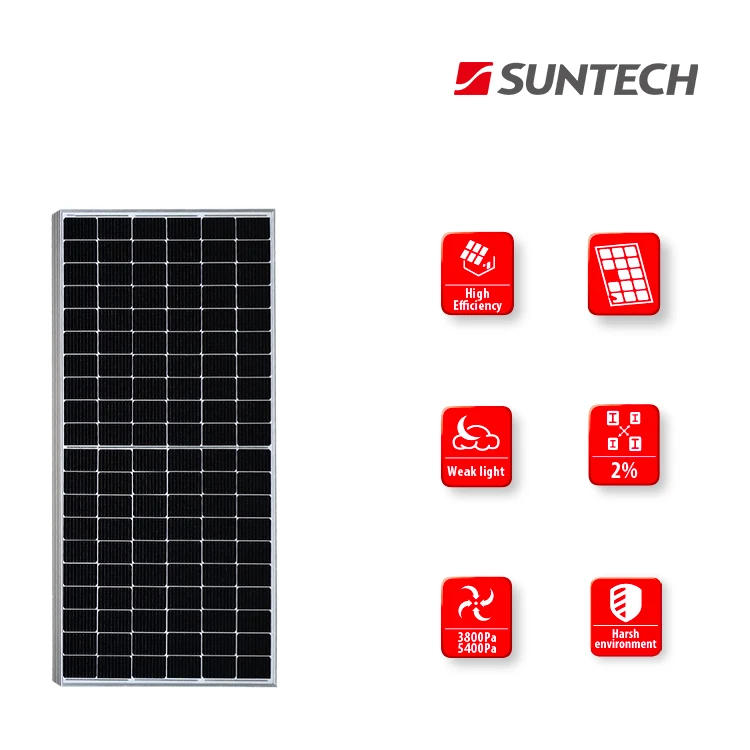  Monocrystalline High Efficiency Module 375W 380W Perc Suntech Mono Solar Panels