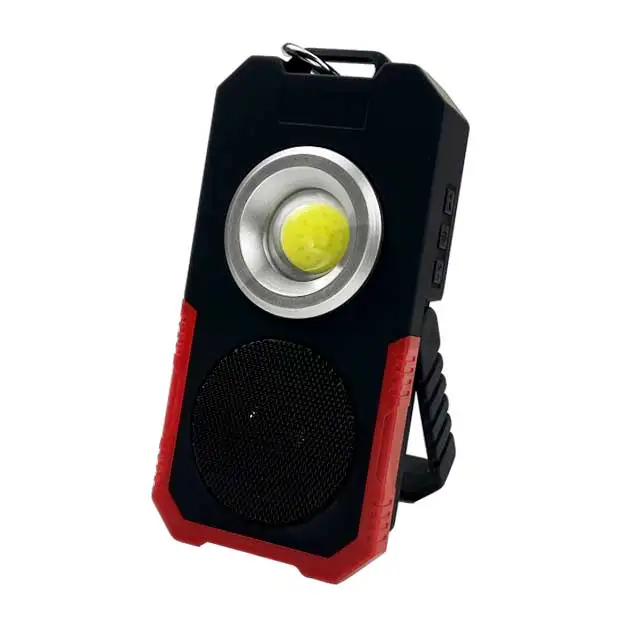 bluetooth speaker IP44 USB recharge jobsite site lighting