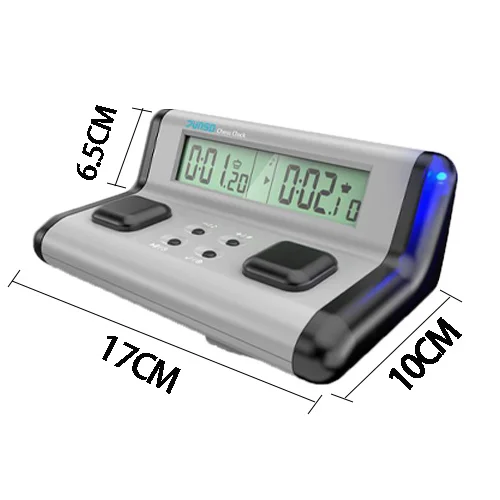 See-Saw Buttons Chess Clock with Speech Reading 15 Timing Rules Professional Digital Chess Timer Lightweight Competition Timer