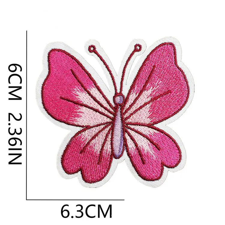 Wholesale 3D personalized Neon hot pink assorted western embroidery patches iron on small tongue trucker hat patch heat transfer