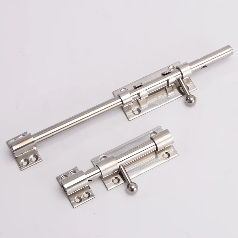 Hot Sale 6-12 inches Thickened stainless steel tower bolt heavy door latch Building materials and furniture accessories for door